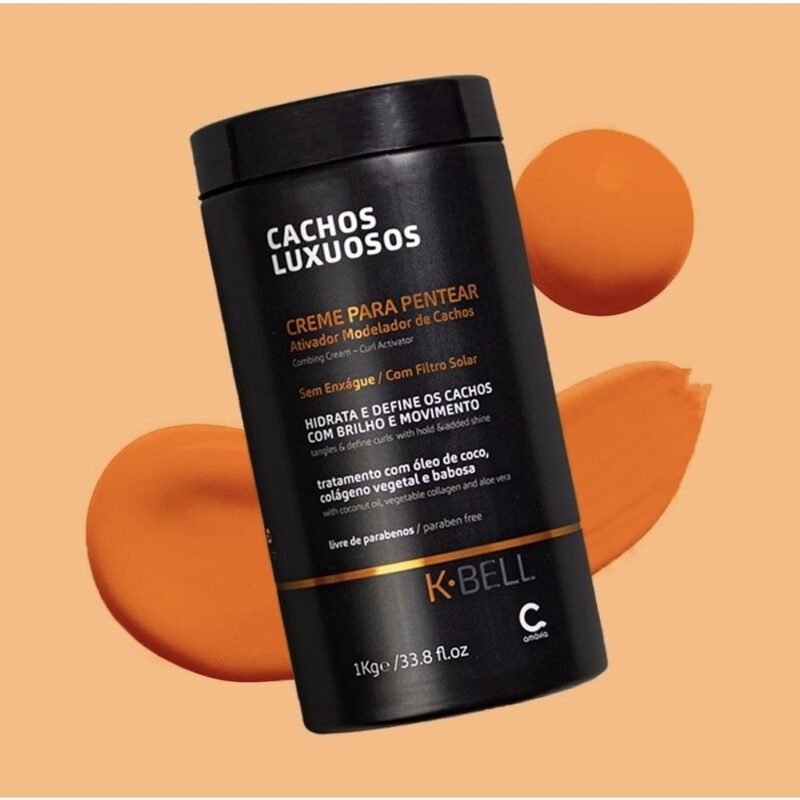 CREME DE PENTEAR CACHOS LUXUOSOS KBELL 1KG - Imagem 2