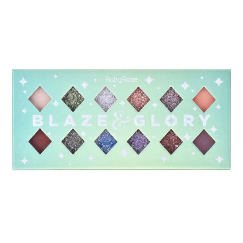PALETA DE SOMBRA BLAZE GLORY RUBY ROSE - Imagem 2