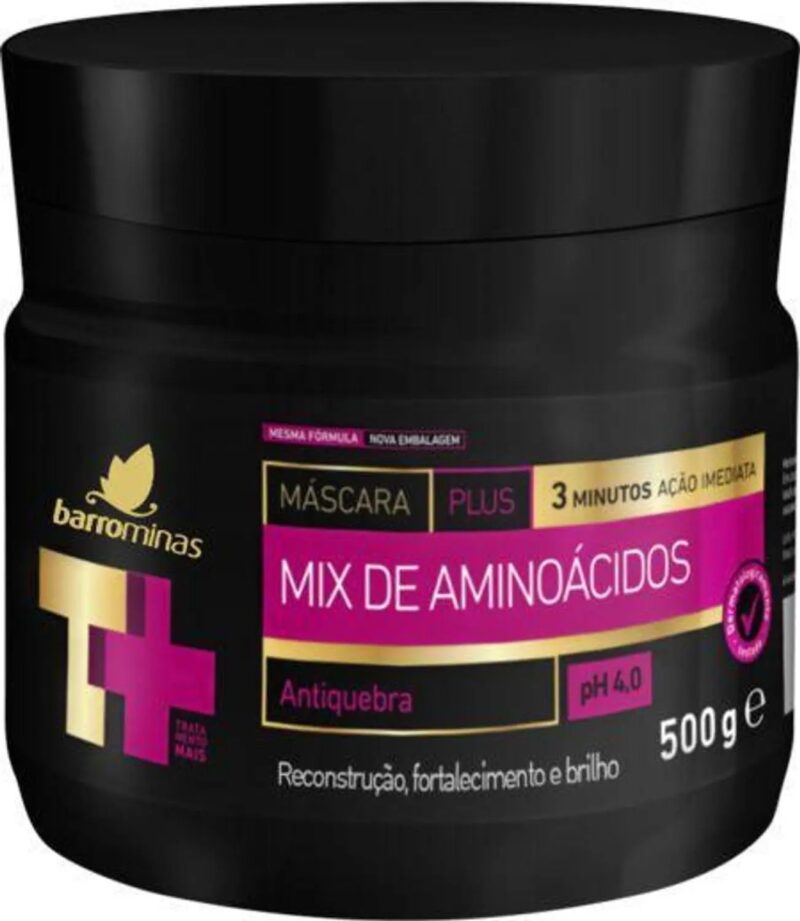 MASCARA HIDRAT MIX AMINOACIDOS T+ 500G BARRO MINAS