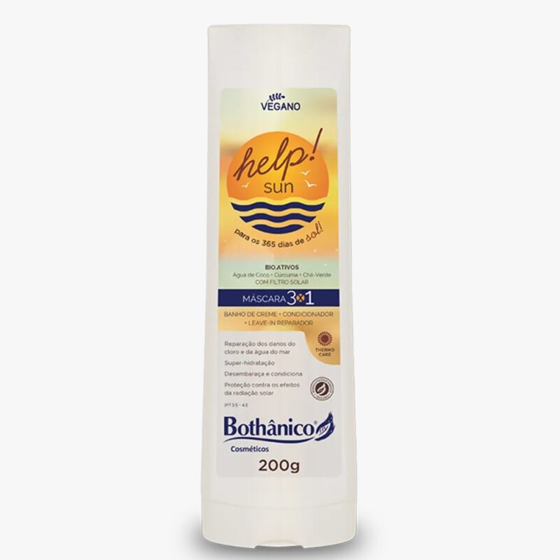 MÁSCARA 3 EM 1 HELP! SUN BOTHANICO HAIR 200G