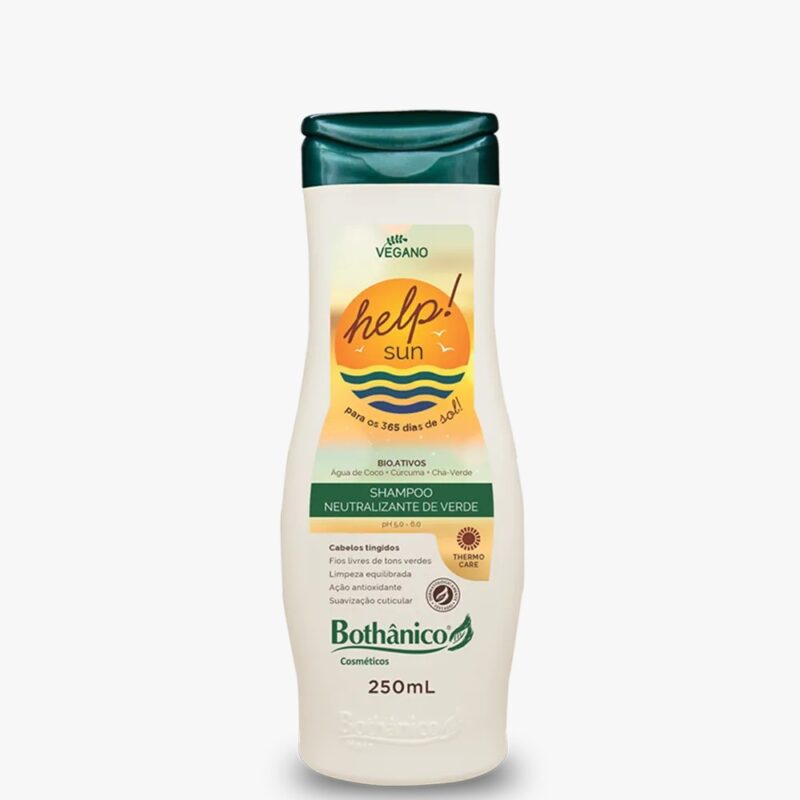 SHAMPOO NEUTRALIZANTE DE VERDE HELP SUN BOTHANICO HAIR 250ML