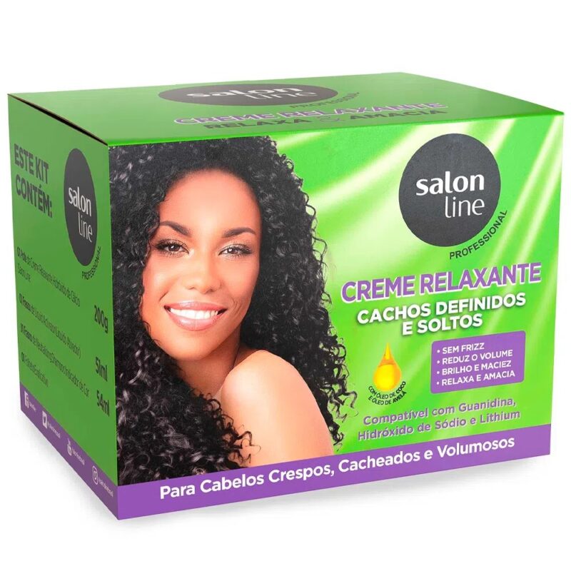 CREME RELAXANTE SALON LINE CACHOS DEFINIDOS E SOLTOS 200G