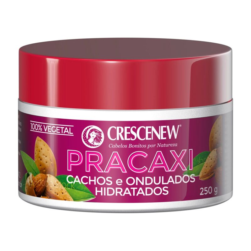 MÁSCARA DE PRACAXI CACHEADOS E ONDULADOS CRESCENEW 250G