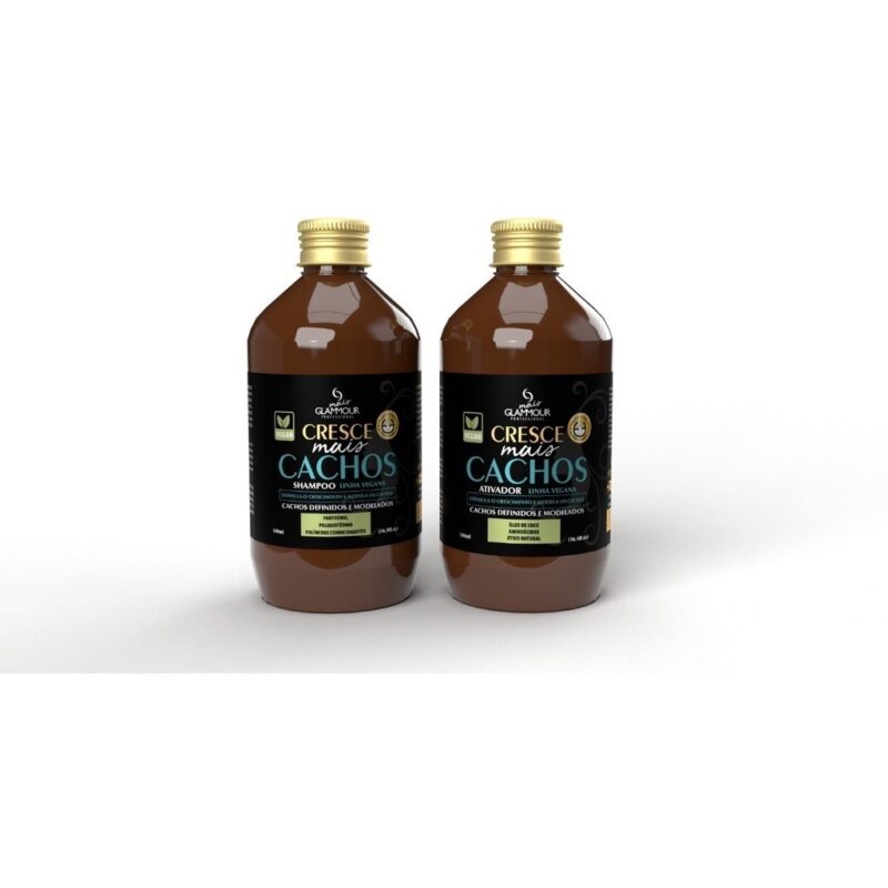 KIT CRESCE MAIS CACHOS SHAMPOO/ATIVADOR  GLAMMOUR 500ML