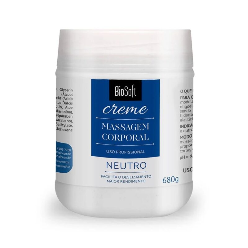 CREME PARA MASSAGEM BIO SOFT NEUTRO 680G