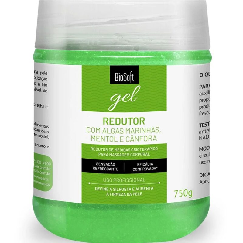 GEL REDUTOR PARA MASSAGEM BIO SOFT 750G