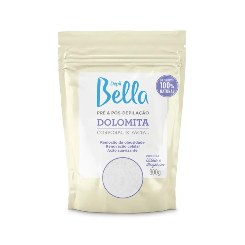 DEPIL BELLA  DOLOMITA CORPORAL E FACIAL 800G