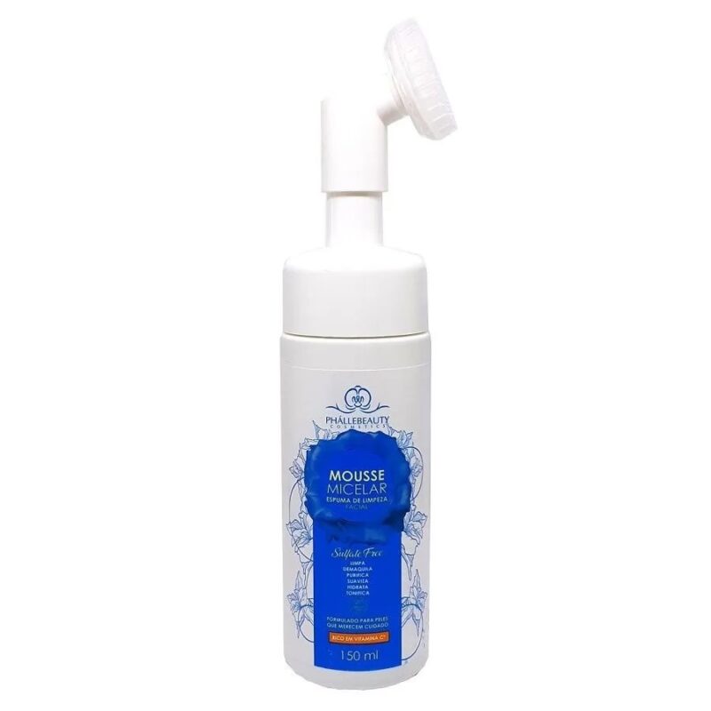 MOUSSE MICELAR FACIAL ESPUMA DE LIMPEZA PHALLEBEAUTY 150ML - Imagem 3