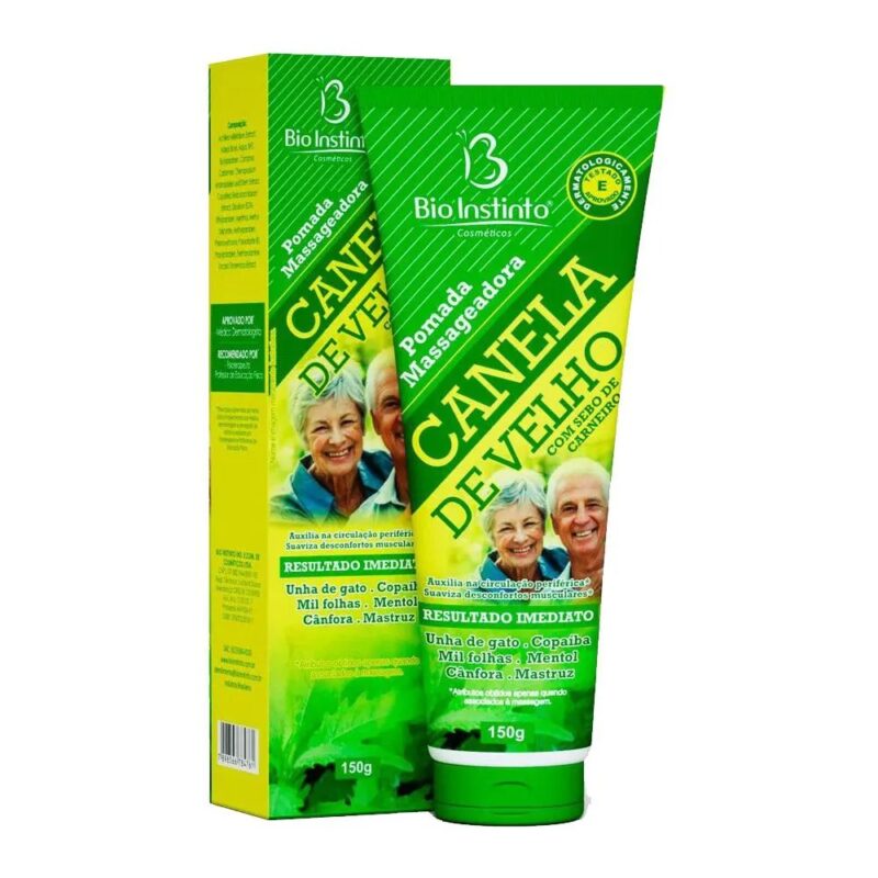 POMADA MASSAGEADORA CANELA DE VELHO BIO INSTINTO 150G