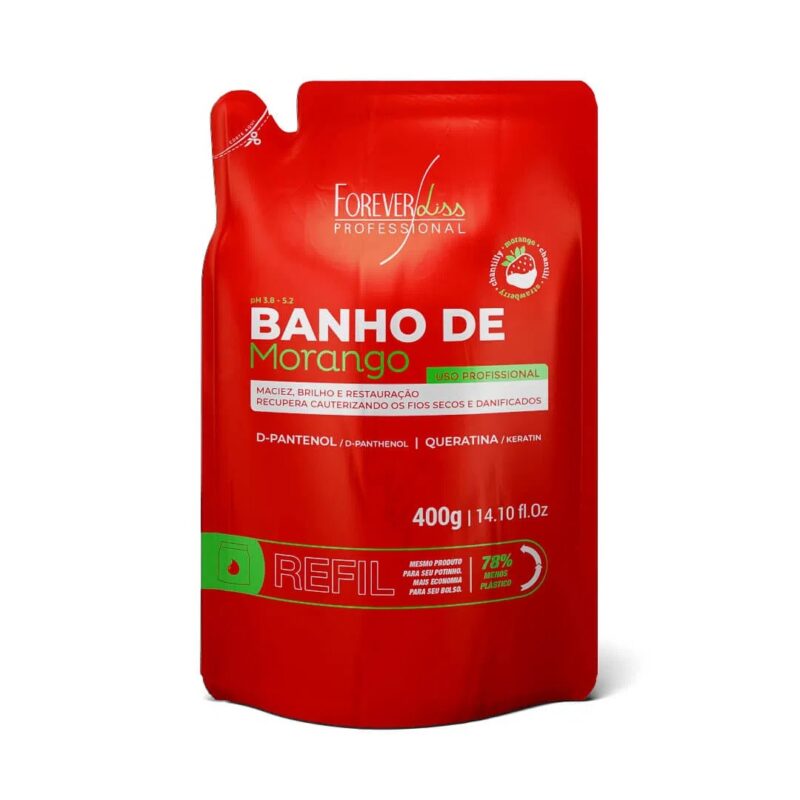 FOREVER LISS BANHO DE MORANGO REFIL 400ML