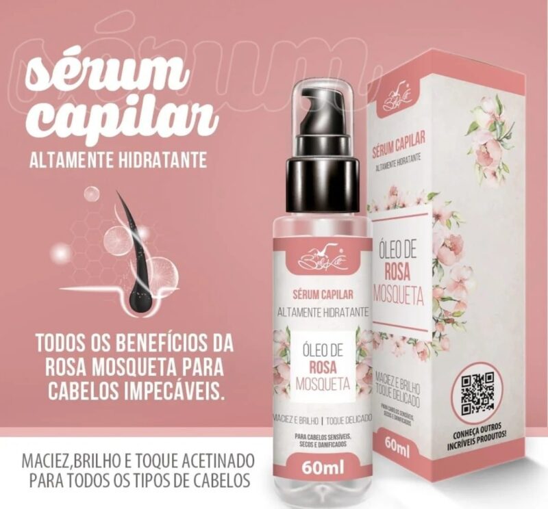 SÉRUM CAPILAR ROSA MOSQUETA BELKIT 60ML - Imagem 3