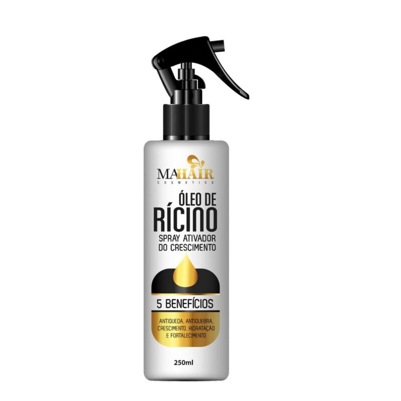 SPRAY  ATIVADOR DE CRESCIMENTO OLEO DE RICINO 250ML MAHAIR