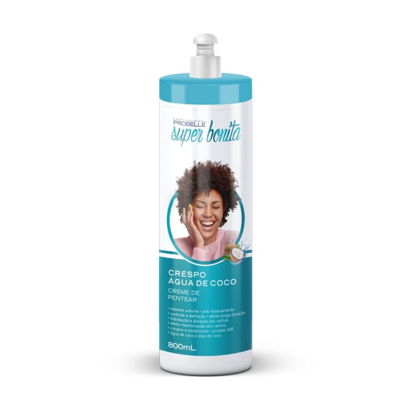 CREME DE PENTEAR PROBELLE CRESPO AGUA DE COCO 800ML