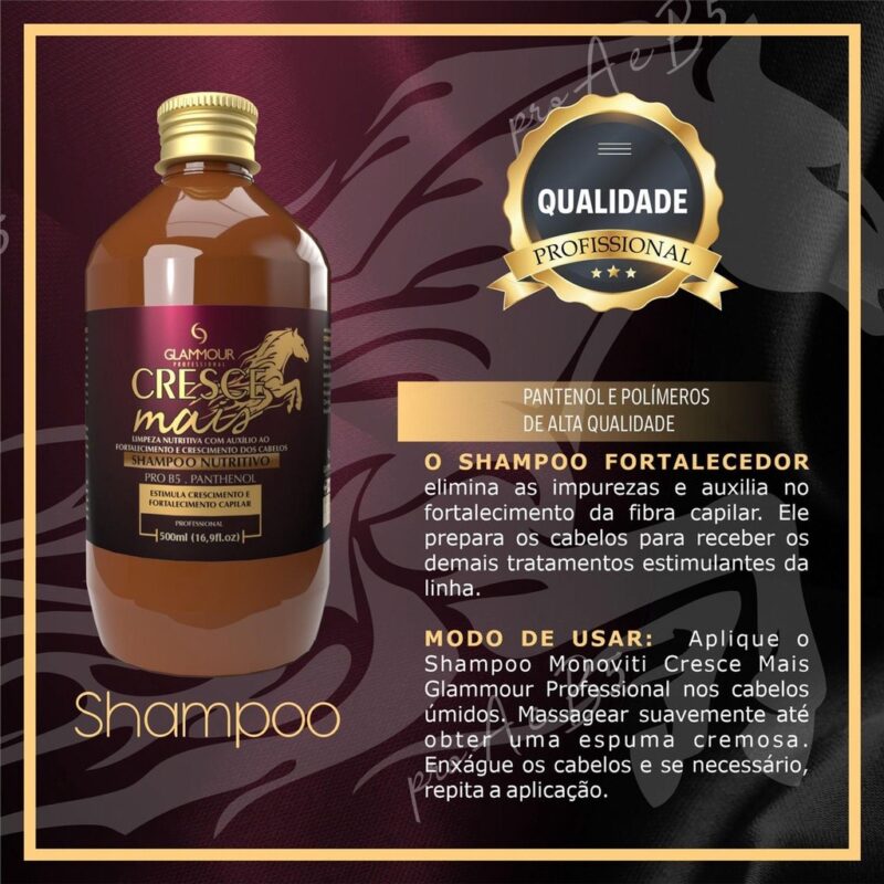 KIT CRESCE MAIS GLAMMOUR PROFESSIONAL 4 ITENS - Imagem 2