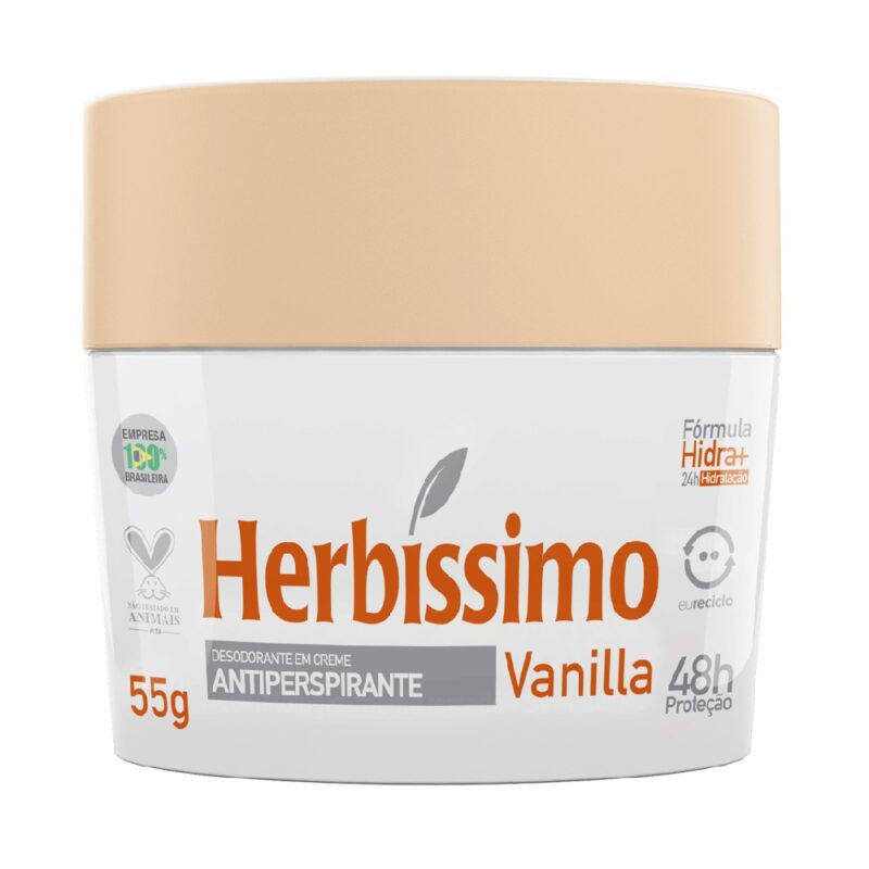 DESODORANTE HERBISSIMO CREME VANILHA