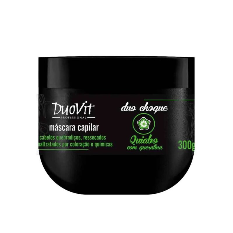 MASCARA QUIABO COM QUERATINA  DUOVIT 300G