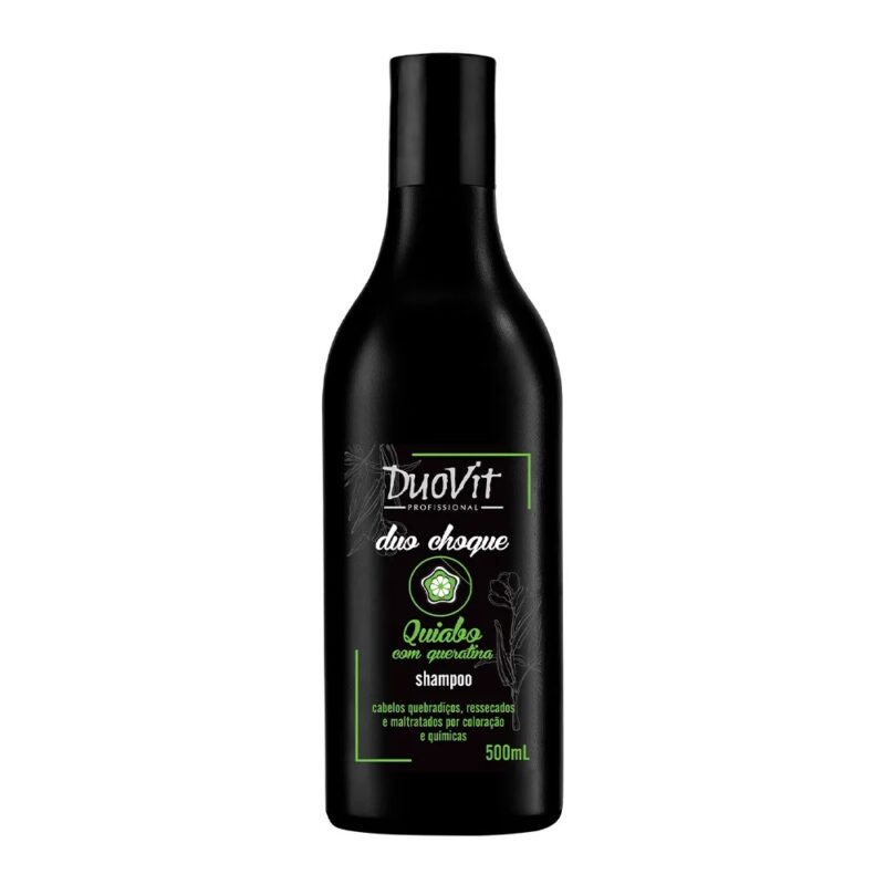 SHAMPOO QUIABO COM QUERATINA  DUOVIT 500ML