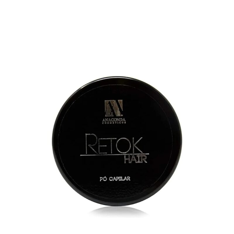 PÓ CAPILAR RETOK HAIR PRETO ANACONDA 10G DISFARCE CALVICE - Imagem 2